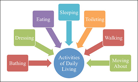 Activities of daily living is a term used in healthcare to refer to people's daily self-care activities.