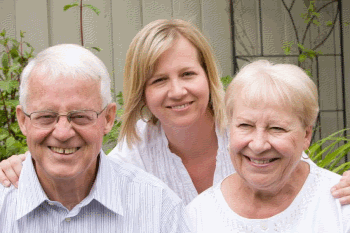 Daughter with Senior Parents