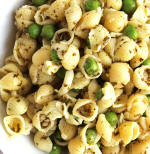 PEAS AND SHELLS PESTO PASTA SALAD